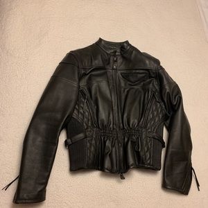 Women Harley Davidson Padded Jacket with Lining